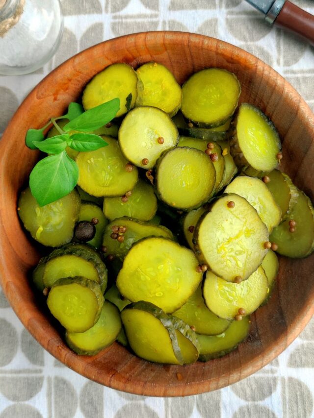 Quick Refrigerator Pickles Recipe Story • Bake Me Some Sugar