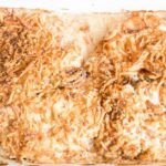 French Onion Pork Chops in Pan overhead shot of food