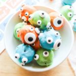 Halloween Oreo Balls in a bowl