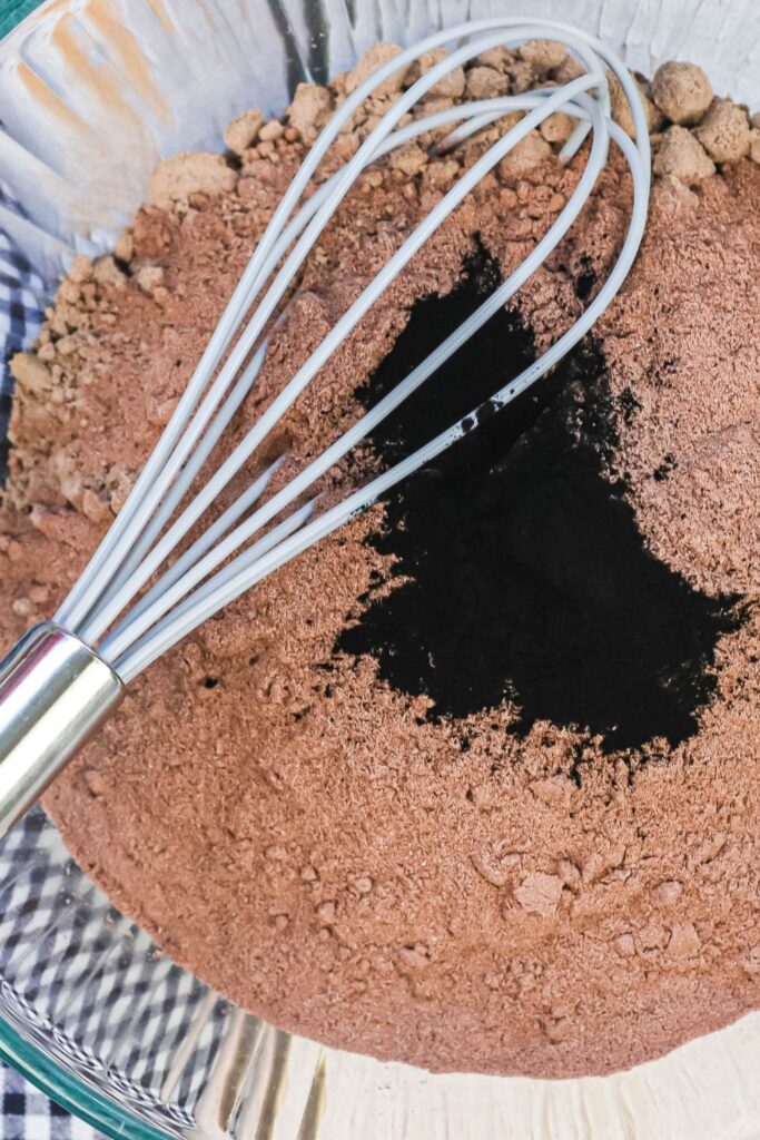 chocolate cake with black cocoa powder