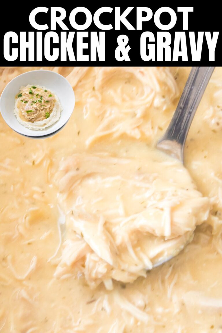 Crock Pot Chicken And Gravy Recipe • Bake Me Some Sugar