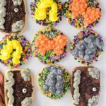 Hocus Pocus Cookies on a marble counter