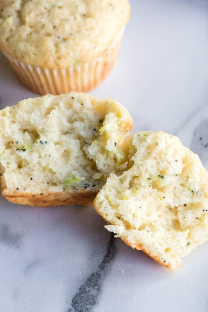 Lemon Poppy Seed Zucchini Muffins Recipe • Bake Me Some Sugar