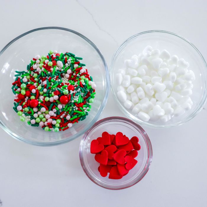 bowls with sprinkles in them 