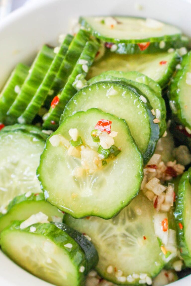 Korean Cucumber Salad Recipe • Bake Me Some Sugar