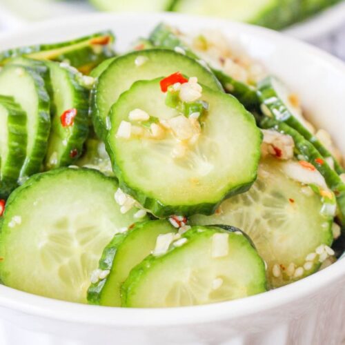 Korean Cucumber Salad Recipe • Bake Me Some Sugar
