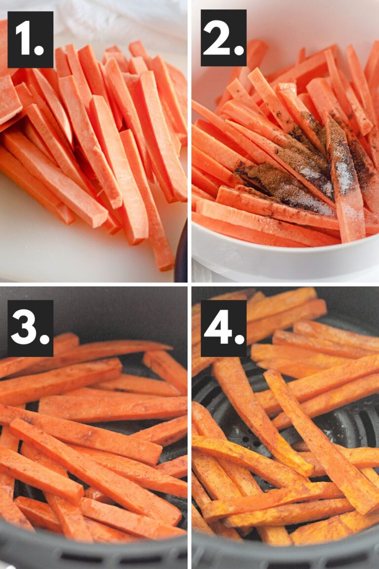 Cinnamon Air Fryer Sweet Potato Fries with Marshmallow Dip • Bake Me