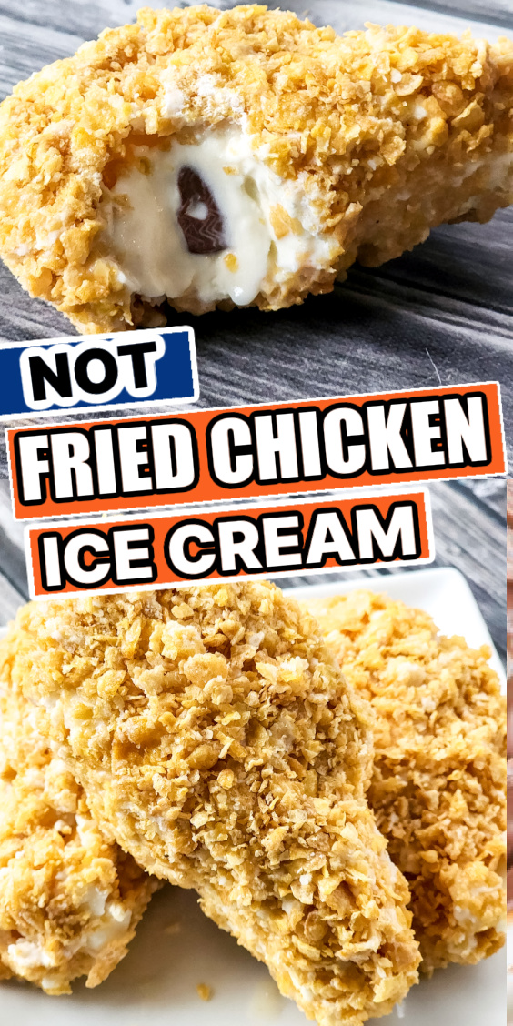 Tik Tok Fried Chicken Ice Cream Viral Recipe • Bake Me Some Sugar
