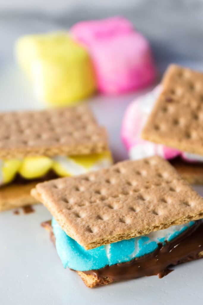 peep marshmallow in a smores form 