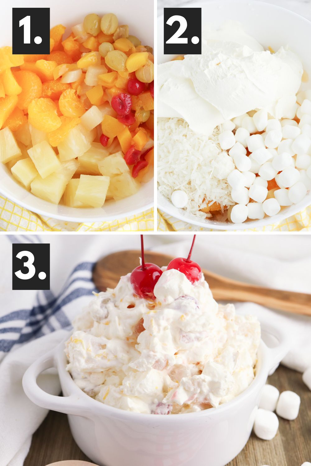 Easy Fruit Salad with Cool Whip (with canned fruit) • Bake Me Some Sugar