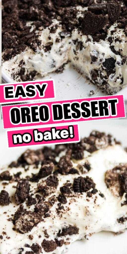 No Bake Oreo Dessert with Cool Whip • Bake Me Some Sugar