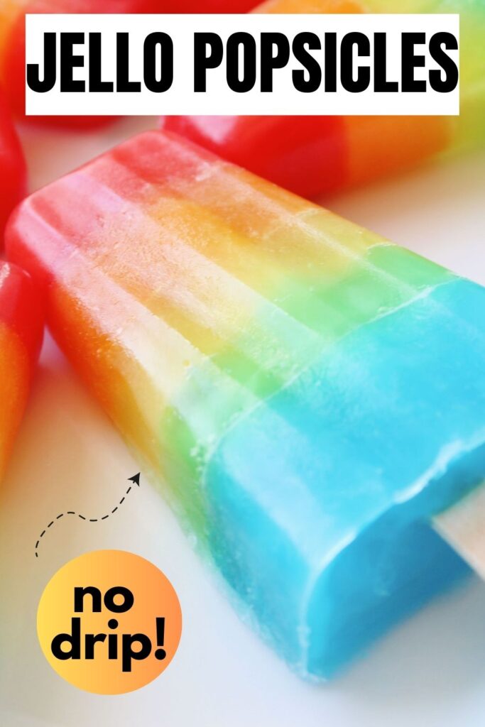 Easy Jello Popsicles (Drip-Free Freezer Pops) - A Spicy Perspective