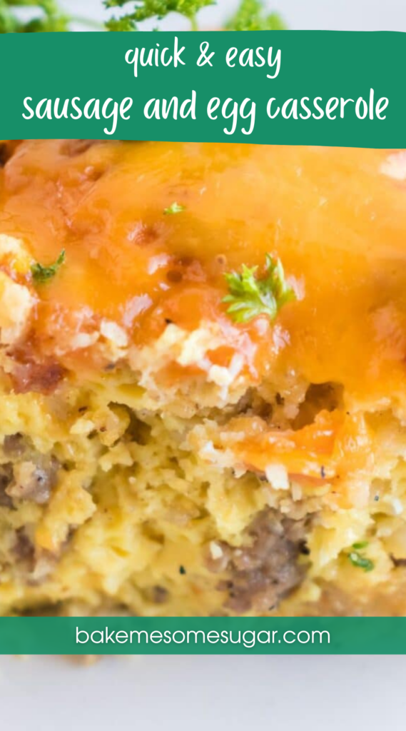 Sausage and Egg Casserole on a plate